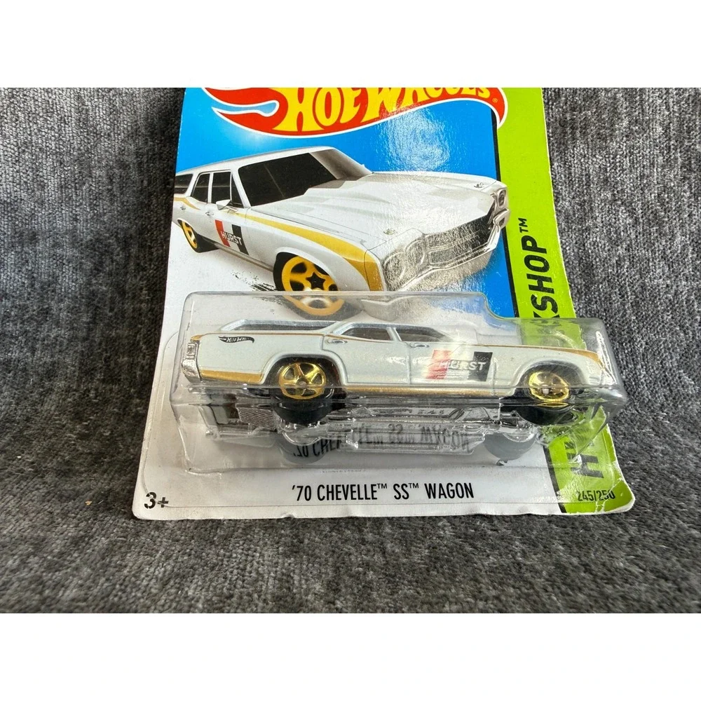 Hot Wheels '70 Chevelle SS Wagon Hurst White HW Workshop 245/250 2014 NIP BFF21